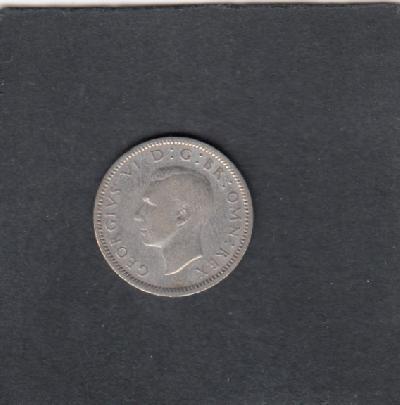 Beschrijving: 6 Pence GEORGIUS VI